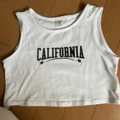 SHEIN CALIFORNIA タンクトップ7Y ホワイト