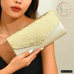 パーティーバッグ　クラッチバッグ　フォーマルバッグ ゴールド チェーンバック