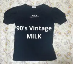 【写真参考用】90's Vintage MILK Tシャツ Mサイズ　Y2Kのサムネイル
