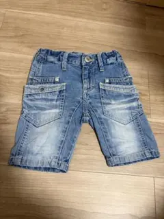 ⭐︎美品⭐︎BeBe デニム ハーフパンツ ジーンズ ライトブルー 90cm