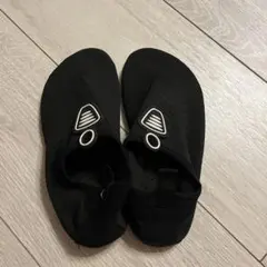 ブラック マリンシューズ 通気性メッシュ　20cm-21cmキッズ