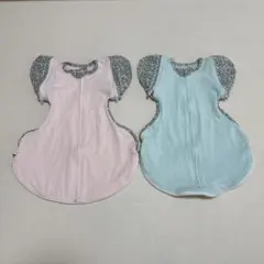 ぽ*る様 スワドル　ねくるみ　Sサイズ　スリーパー　2枚セット（ピンク・ミント）