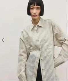 バックベルテッドシャツ　アダムエロペ　【美品】