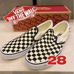 【VANS】新品未使用 スリッポン チェッカー 28cm