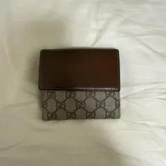 GUCCI 二つ折り財布 ブラウン