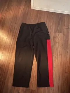 NIKE Academy トラックパンツ 黒×赤 サイドライン L相当