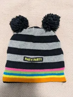 PARTY PARTY ストライプニット帽　サイズ52〜54cm