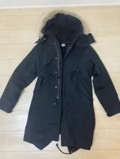 ブラックファー付きモッズコート