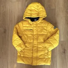 プチバトー　イエロー フード付き中綿コート　6歳 116cm