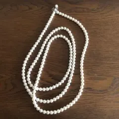 フェイクパール ロングネックレス