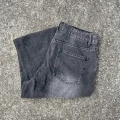 ブラックダメージ バギーデニム