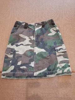 ☆PONY GO ROUND130☆迷彩柄スカート