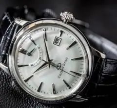ORIENT STAR 自動巻腕時計/WHT/BLK/EL05-D0-B