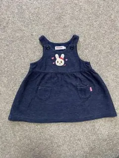 MIKI HOUSE ネイビー ワンピース 70-80cm