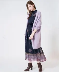 アルアバイル ルルウィルビー　ラベンダーカーディガン