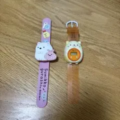 すみっこぐらし腕時計2個セット　ねこ　しろくま