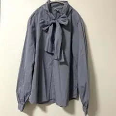 【最終値下掲載終了間近】Dot and Stripes 長袖 ボウタイ ブラウスのサムネイル