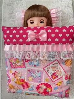 メルちゃん ソランちゃん ネネちゃん 布団 セット ねこ くま うさぎ ピンク②