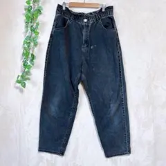 a1023ザラJOIN LIFE デニムパンツ ブラック Lサイズウエストゴム