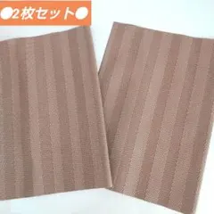 ストライプ柄 大判ランチョンマット2枚セット◈ナチュラル ビニル製 撥水