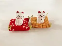 招き猫 2個セット 左手招き 千客万来 良縁 縁起物 開運 招福 置物