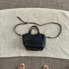 スタッズ付き 2way ショルダーバッグ ブラックのサムネイル