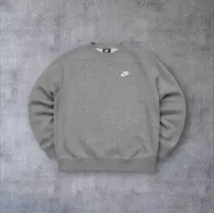 NIKE スウェット トレーナー 刺繍ロゴ プルオーバー グレーM