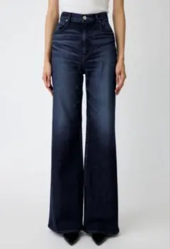 MOUSSY ADVANCED LONG LEG FLARE ダークブルー 25