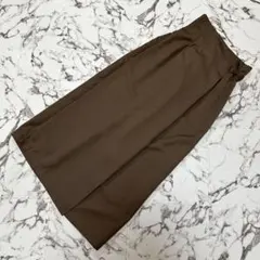 【今季トレンド】JUNOAH ベルトカーキ タイト スカート 秋服 ロング