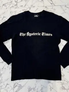 ●中古品● HYSTERIC GLAMOUR ブラック 長袖Tシャツ Sサイズ