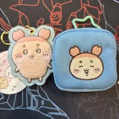 古本屋 キーホルダー ミニポーチ セット ちいかわ カニちゃん a-③のサムネイル