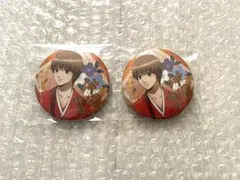 春の錦　グリッター缶バッジ　沖田