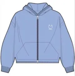 BABYMONSTER ベビモン　ジップアップフーディー Blue 2026年最新】ベビモン パーカーの人気アイテム - メルカリ