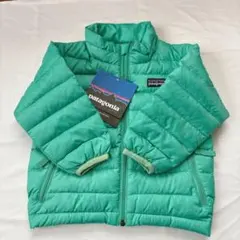 新品タグ付きpatagonia 12M約80㎝ミントグリーン ダウンジャケット