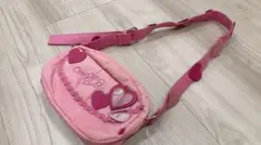 お値下げ　女の子メゾピアノ　ピンク　ハート　ショルダーバッグ