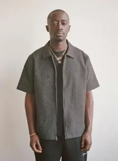 SEERSUCKER ZIP UP S/S SHIRTのサムネイル