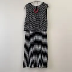 ソークロース ボーダージャージーワンピース Lサイズ