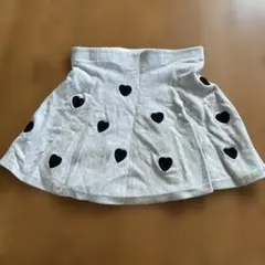 H&M グレー ハート柄スカート 134/140