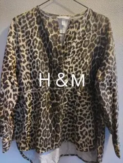 H&M ヒョウ柄 長袖プルオーバー