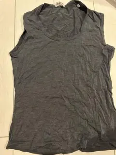 JIL SANDER ノースリーブ タンクトップ チャコールグレーのサムネイル