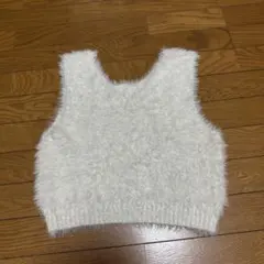 ニットベスト ホワイトのサムネイル