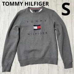 美品⭐︎TOMMY HILFIGER グレー スウェット Sサイズ　裏あったか