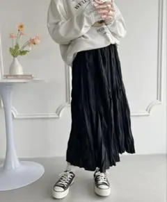 ソフトタッチワッシャーフレアスカート