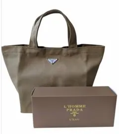 新品/未使用 PRADA/プラダ ノベルティトートバッグ ブラウン
