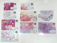 スターバックスカード さくら 9枚セット　2019 2018　2017 2016