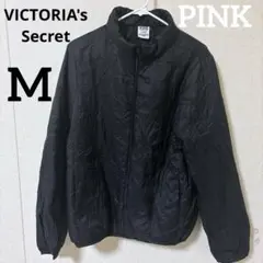 【M】PINK ブラック ジャケット 暖か　中綿　アウター　黒　ヴィクトリアのサムネイル