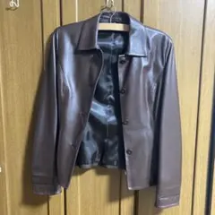 ブラウンレザージャケット