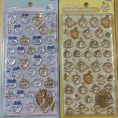 【正規品】クーリア サンスター文具 ボンボンドロップシール ハチワレ　うさぎ