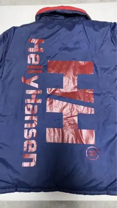 Ｈ.Ｈ　ヘリーハンセン　ネイビー＆レッド　ロゴダウン　　リバーシブルジャケット