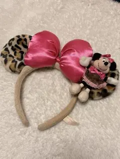 ミニーマウス ヒョウ柄カチューシャ　平成ギャル　旧デザイン